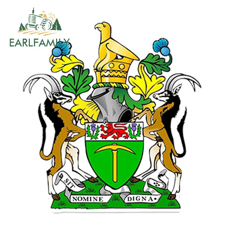 EARLFAMILY герб Rhodesian стикер на бампер или окно наклейка автомобиль украшение для