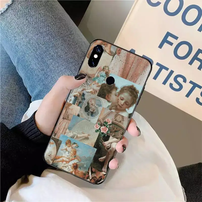 

Art pattern retro Renaissance angels Phone Case For Xiaomi Redmi note 7 8 9 t max3 s 10 pro lite
