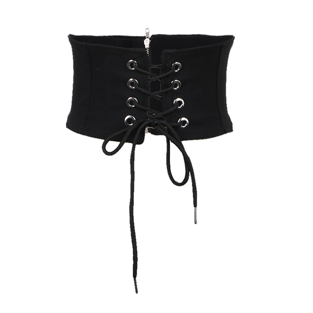 

Women Elastic Wide Waist Belt Lace-up Stretch Adjustable Belt for Girls