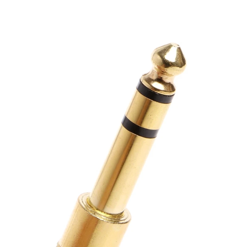 

2Pcs 6.5mm 1/4 Female to 3.5mm 1/8 Male Stereo Mic Plug Adapter Jack