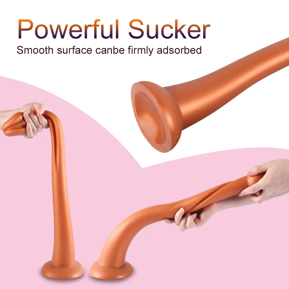 Мягкая длинная Анальная пробка огромная с присоской фаллоимитатор для анального