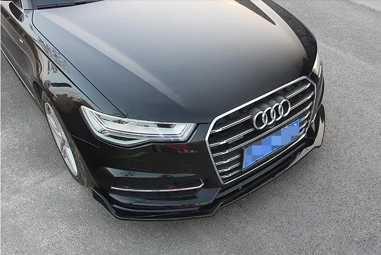 Защитный диффузор для заднего бампера Audi A6 ABS 2017 2019 комплект корпуса бампер
