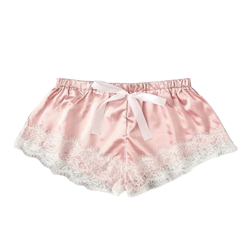 Пижама женская кружевная атласная короткая летняя с шортами | Тематическая