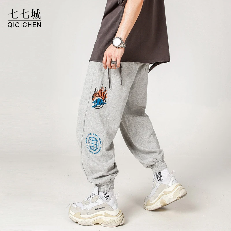 Мужские спортивные брюки в стиле хип хоп|Спортивные брюки| |