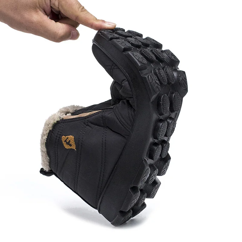 Мужские ботинки зимняя обувь мужские зимние водонепроницаемые ботильоны лыжные