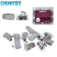 50setsbox orthodontic 1st2nd molar roth mbt 0 022 dental bondable buccal tubes non convertible mesh base single tube