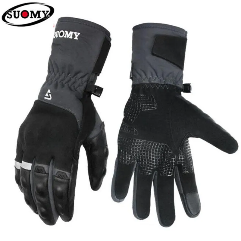 Мужские мотоциклетные перчатки SUOMY водонепроницаемые ветрозащитные для