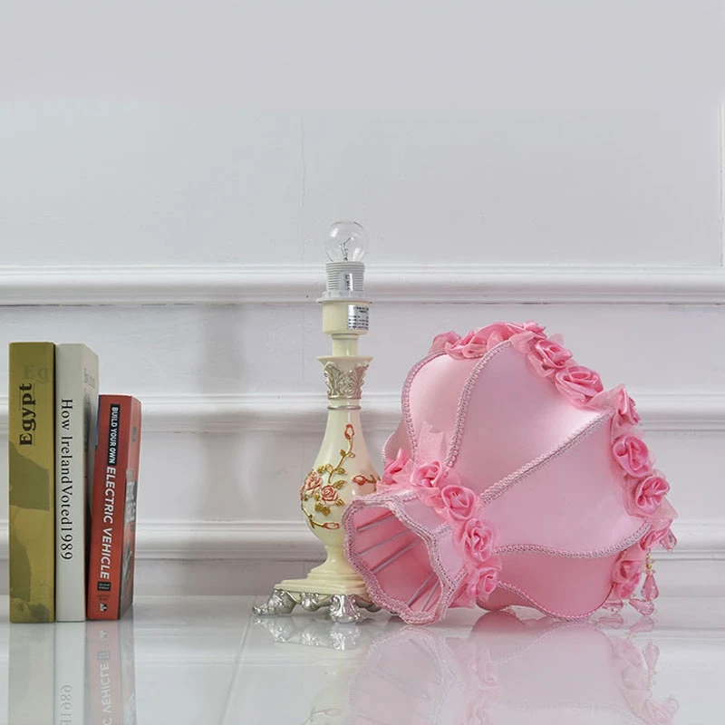 Розовые настольные лампы принцессы для спальни гостиной светодиодный