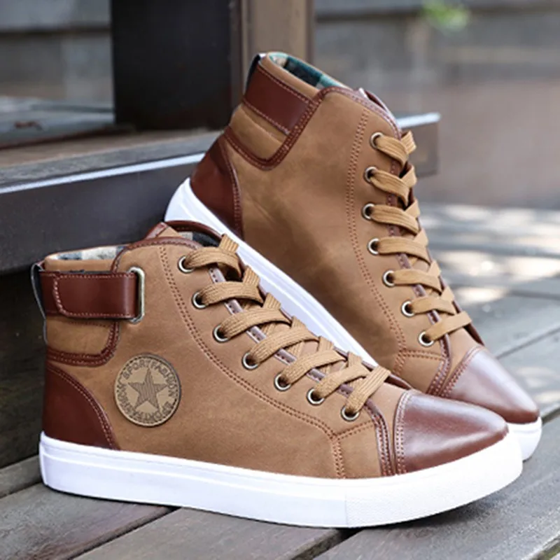 Модная зимняя теплая мужская повседневная обувь мужские кожаные туфли Лоферы до