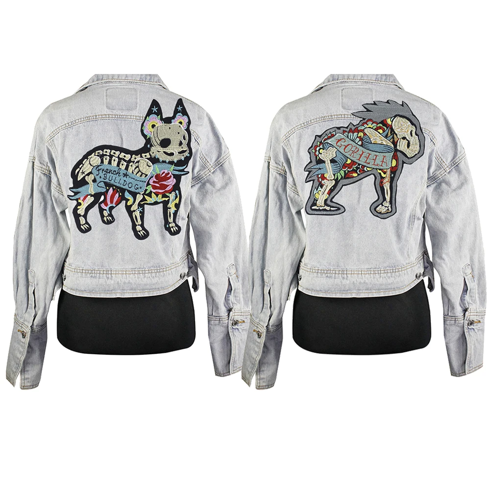 Нашивки с вышивкой в виде гориллы аппликация тканевый патч значок для собаки