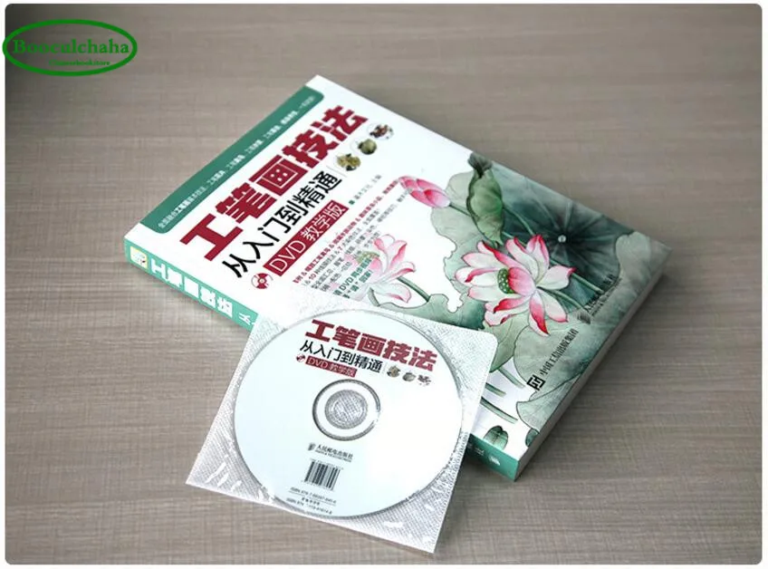 Gongbi painting skills book Chinese Sketch technique from entry to proficient with DVD |