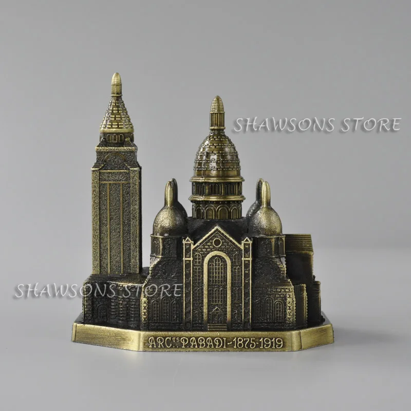 

Литый под давлением металлическая архитектурная модель базилика du саксар-сердечник, реплики сувениров для строительства