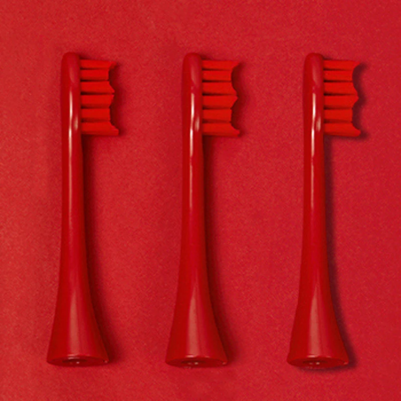 

3PCS/ARESH OMG&WTF Black Brush Red Head Electric Toothbrush Sonic Toothbrush 5 Mode IPX7 Brush