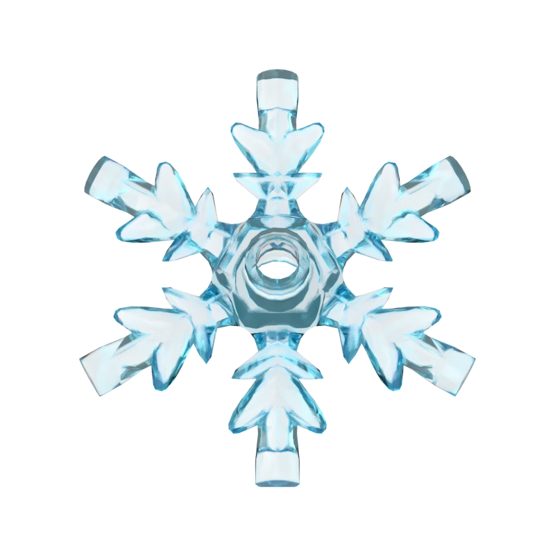 

10PCS MOC Blocks 42409 (snowflake) 4 x 4 x789 For Building Blocks Parts DIY Construction Classic Brand gift Toys For kid