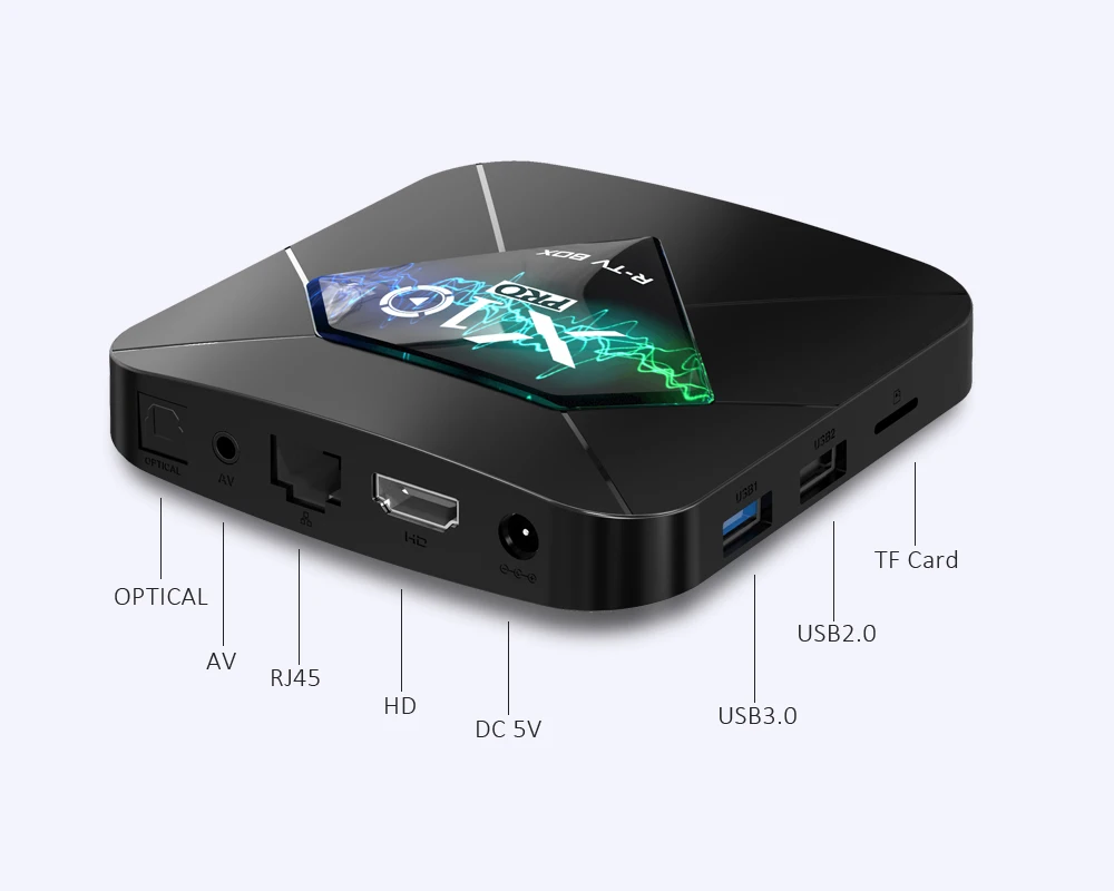 ТВ приставка X10 PRO для Smart TV Android 9 0 4 Гб ОЗУ 64 ПЗУ четырехъядерный Amlogic S905X2 2 4G/5G