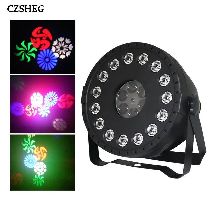 

Пульт дистанционного управления светодиойдный Шарообразная par Светильник + узор светильник 30 Вт профессиональный сценический свет dj оборудование Рождество диско-светильник