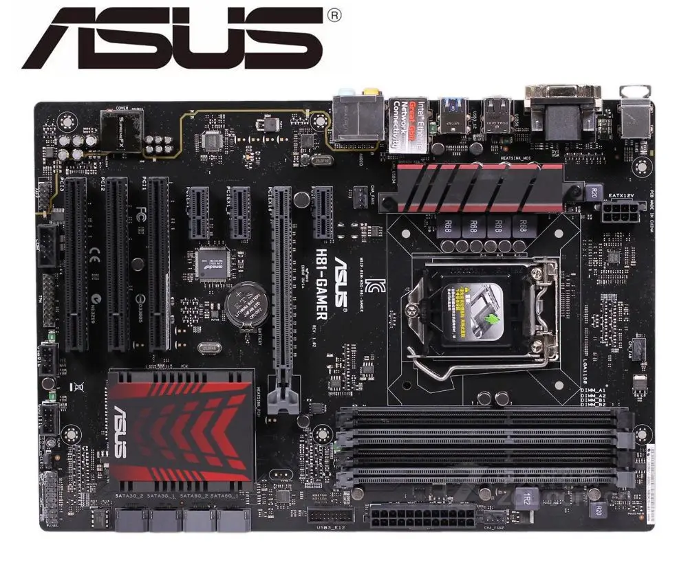 ASUS H81-GAMER оригинальная материнская плата DDR3 LGA 1150 USB2.0 USB3.0 16GB H81 б/у настольная Материнская плата ПК