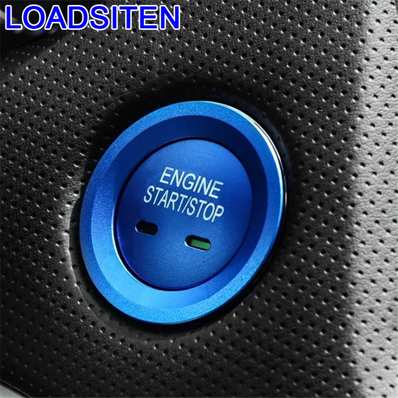 Хром Авто декоративные автоматическая кнопка Зажигания интерьера украшения