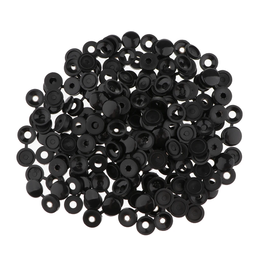 100 шт. практичные саморезы декоративная крышка пластиковые гайки болты крышки