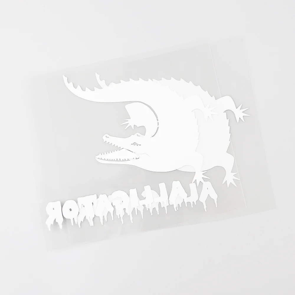 

YJZT 15.3CM12.4CM Personality Reptiles Animal Vinyl Decor Car Sticker Decal Black/Silver 8C-0631