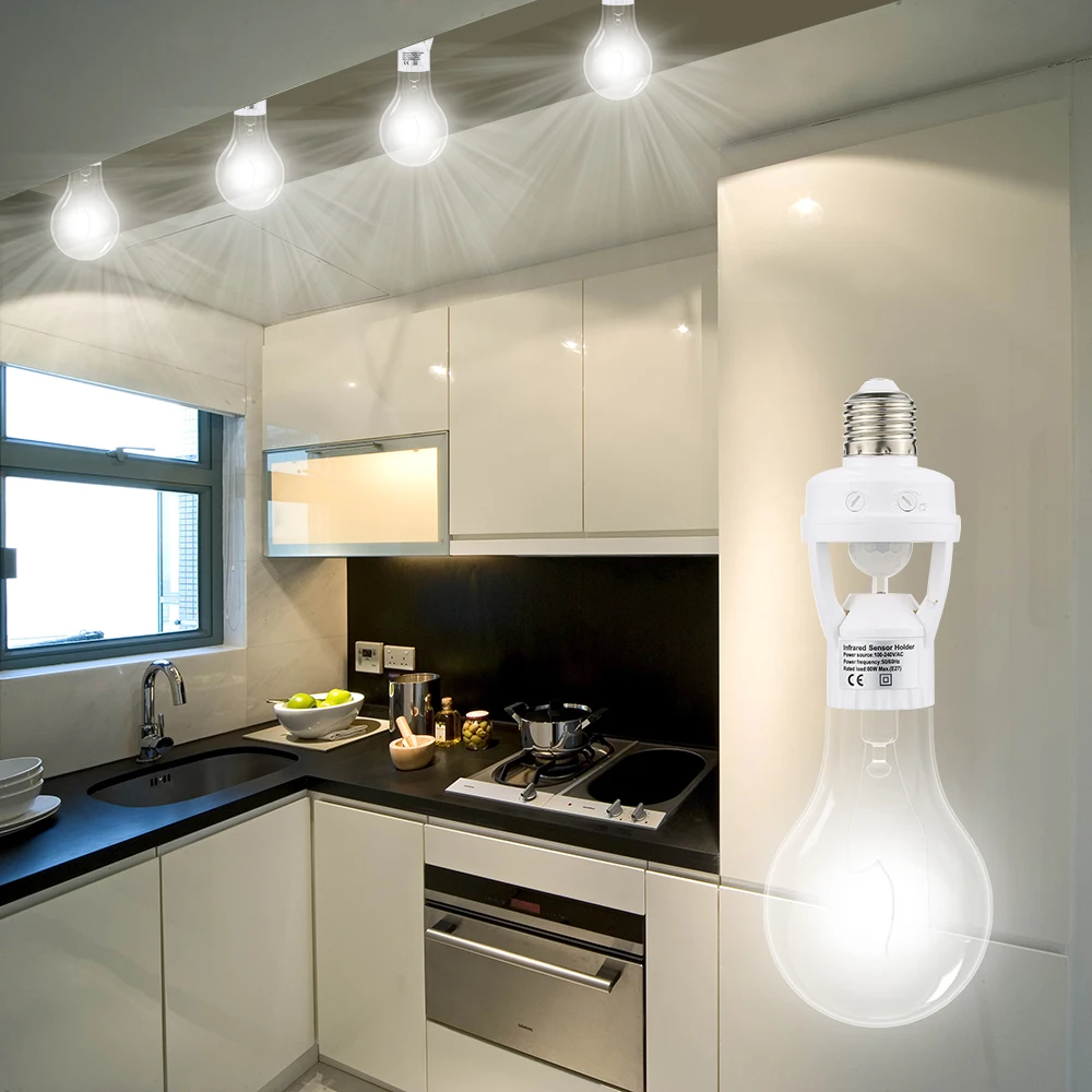 Эдисон E27 винтовая Алюминиевая СВЕТОДИОДНАЯ Лампа основа лампа держатель