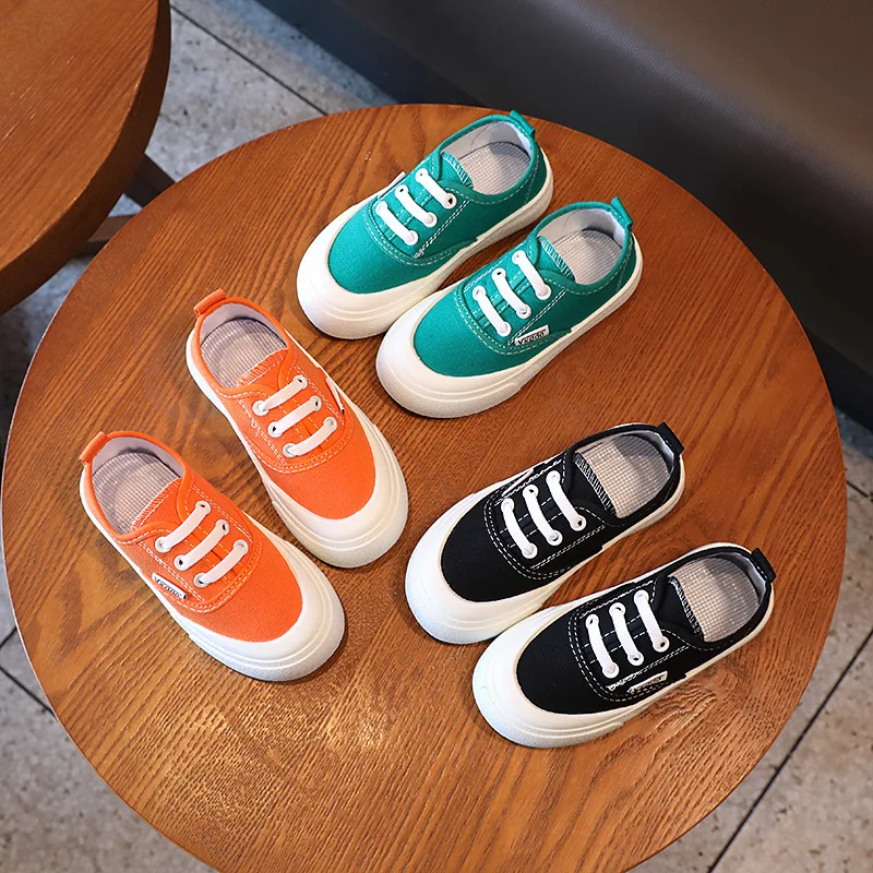 

Girls Boys Casual Shoes Children Canvas Shoes Spring Autumn 2022 New Breathable Leopard Print Set Foot Pedal Shoes Non-slip