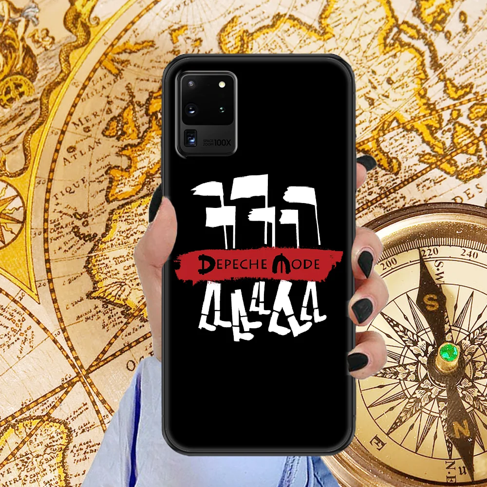 

Dm MepecheS Band Modes Phone case For Samsung Galaxy Note 4 8 9 10 20 S8 S9 S10 S10E S20 Plus UITRA Ultra black luxury Etui soft