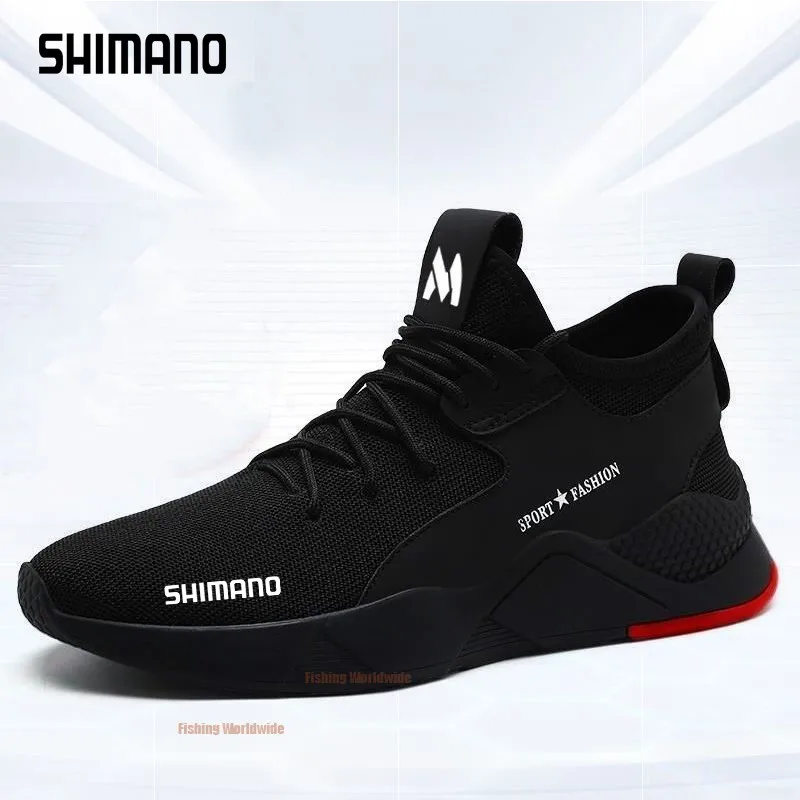

Summer Autumn Fishing Shoes Shimano Men's Outdoor Comfortable Running Shoes Non-slip Quick Dry Korean Style Hiking Fishing Wear