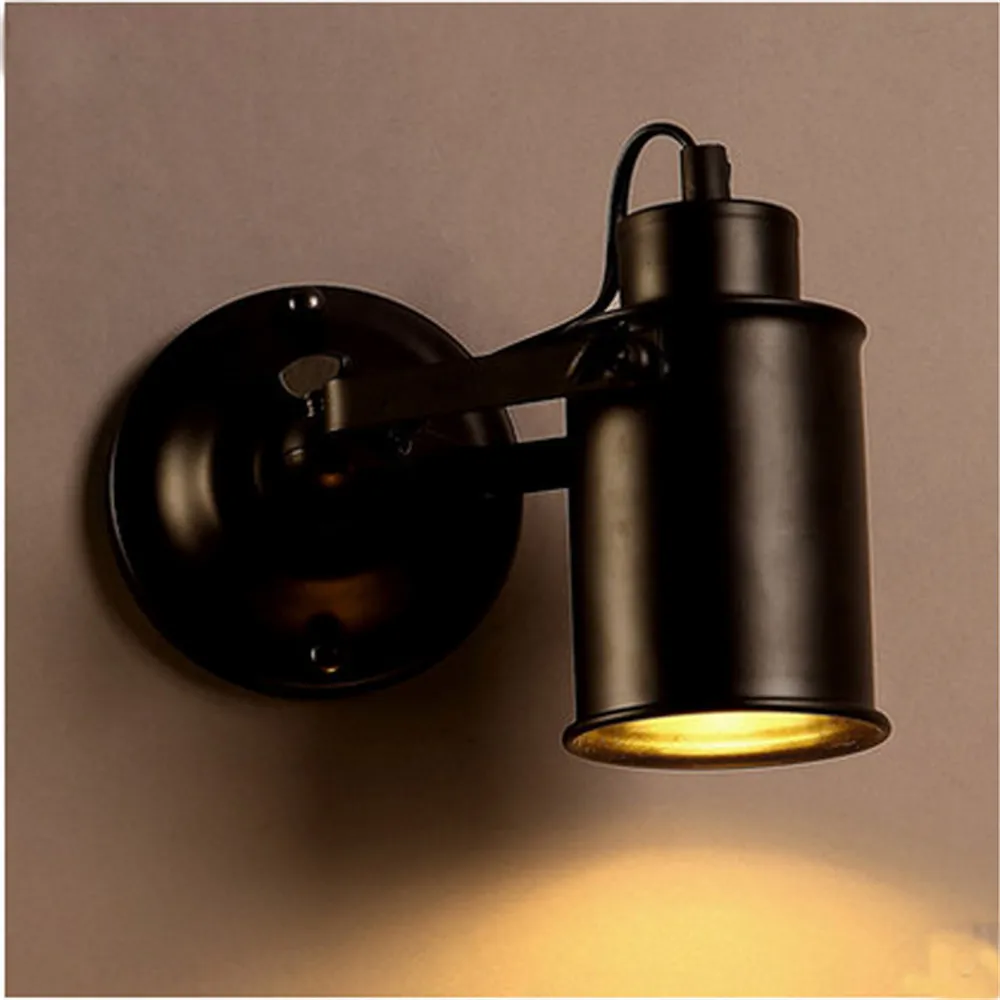 Loft Decor LED Wall Sconce Industrial Lamp Iron Signboard Vintage Light For Home Bedroom Indoor Lighting Lampara Pared | Освещение