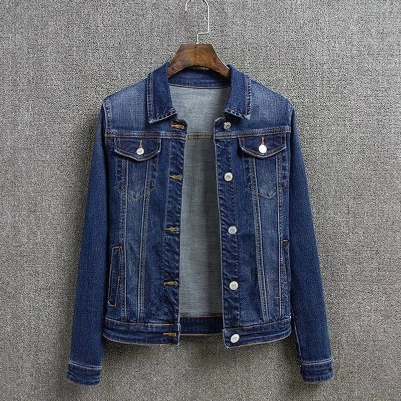Новинка 2022 модная Осенняя женская джинсовая куртка свободная повседневная