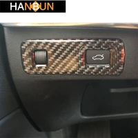 car styling headlight switch buttons frame decoration sticker for volvo xc90 s90 2016 18 interior carbon fiber trim