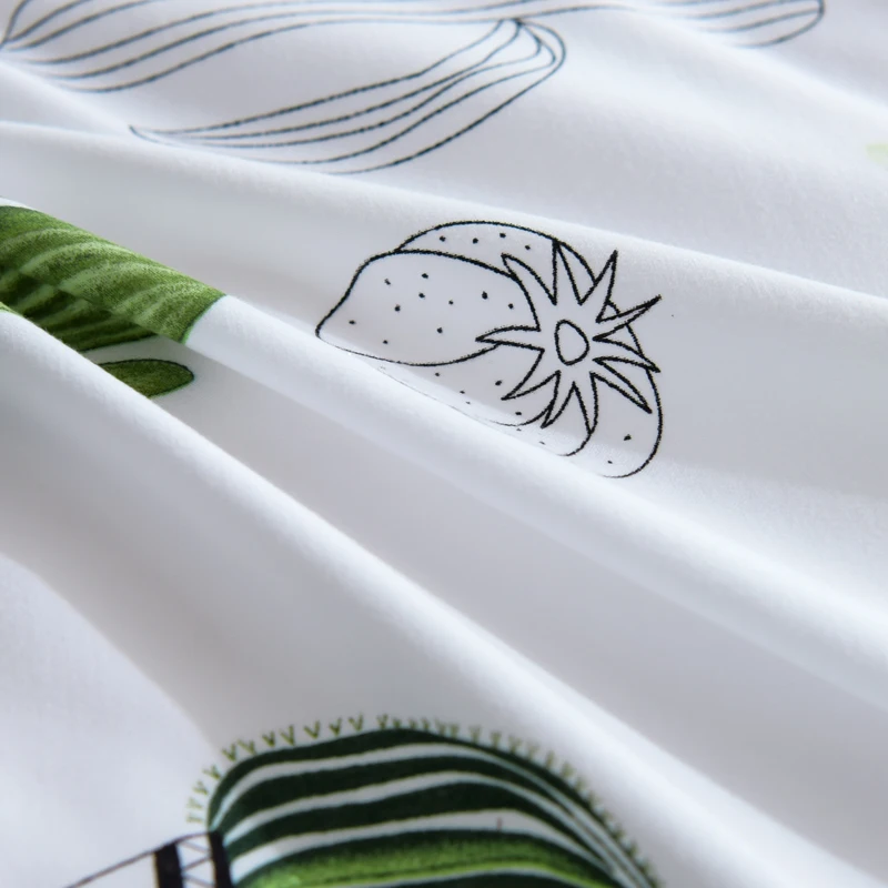 Liv-Esthete модное мягкое постельное белье с изображением кактуса Декор пододеяльник