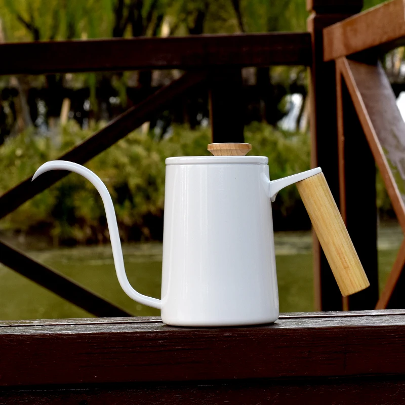 Капельный чайник для кофе с длинным носиком и тефлоновым покрытием кувшин воды