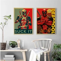 deadpool comic movie vintage posters and prints wall pictures for living room canvas painting decorative home decor cuadros