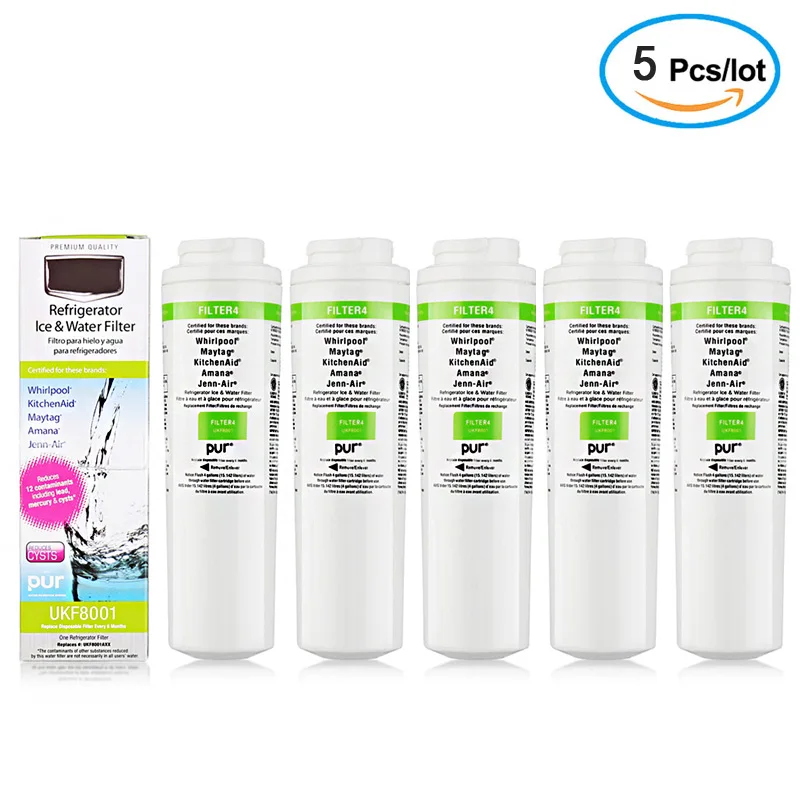 Замена водяного фильтра UKF8001. Совместим с EDR4RXD1, Φ, HDX UKF8001AXX-750 (5 шт.)