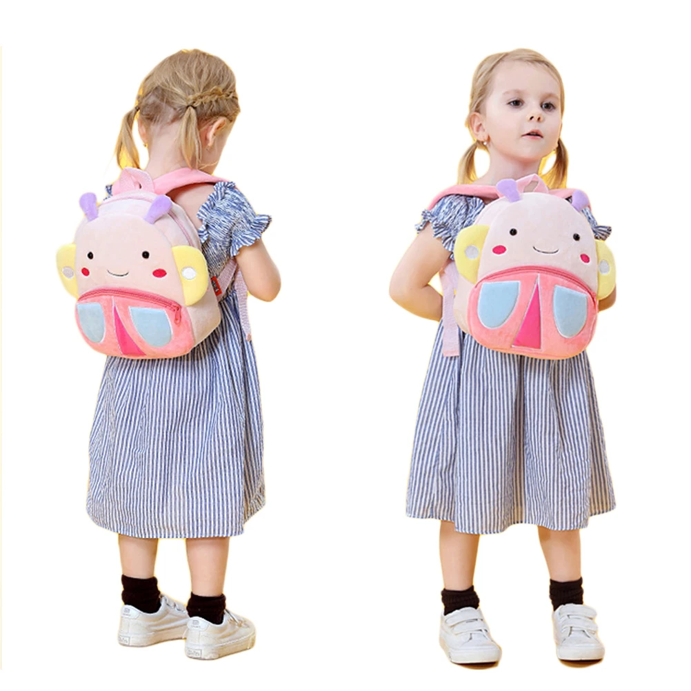 Детский милый плюшевый мини рюкзак с изображением героев мультфильмов бабочек