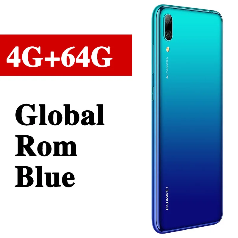 4G 64G Blue Мобильный телефон huawei Enjoy 9 huawei Y7 Pro с глобальной ПЗУ, 6,26 дюймов, Восьмиядерный процессор Snapdragon 450, разблокировка лица, 4000 мАч, Android 8,1 - Цвет: 4G 64G Blue