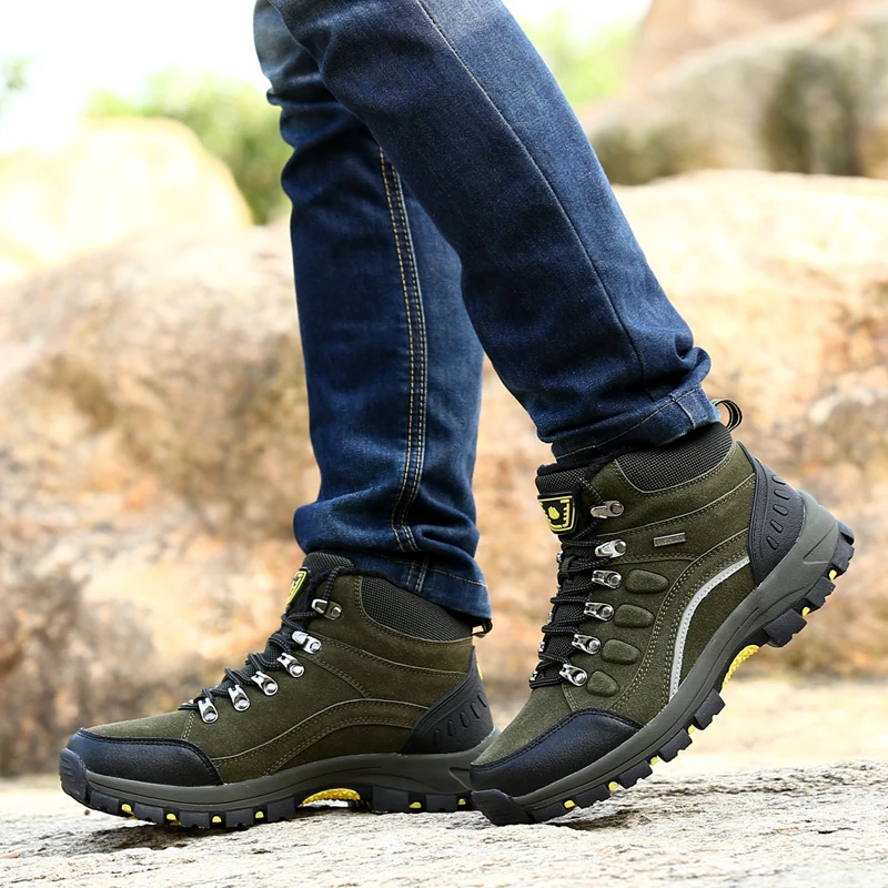 Men Women Classic Outdoor Sports Ankle Hiking Boots Unisex Climbing Trekking Shoes Couple Casual Sneakers New Hot Sale Footwear | Обувь