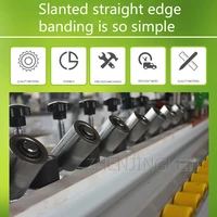 Plate For Furniture Hypotenuse Straight Edge Banding Machine Cabinet Door Banding Machine Precision Efficient Edge Banding Tools