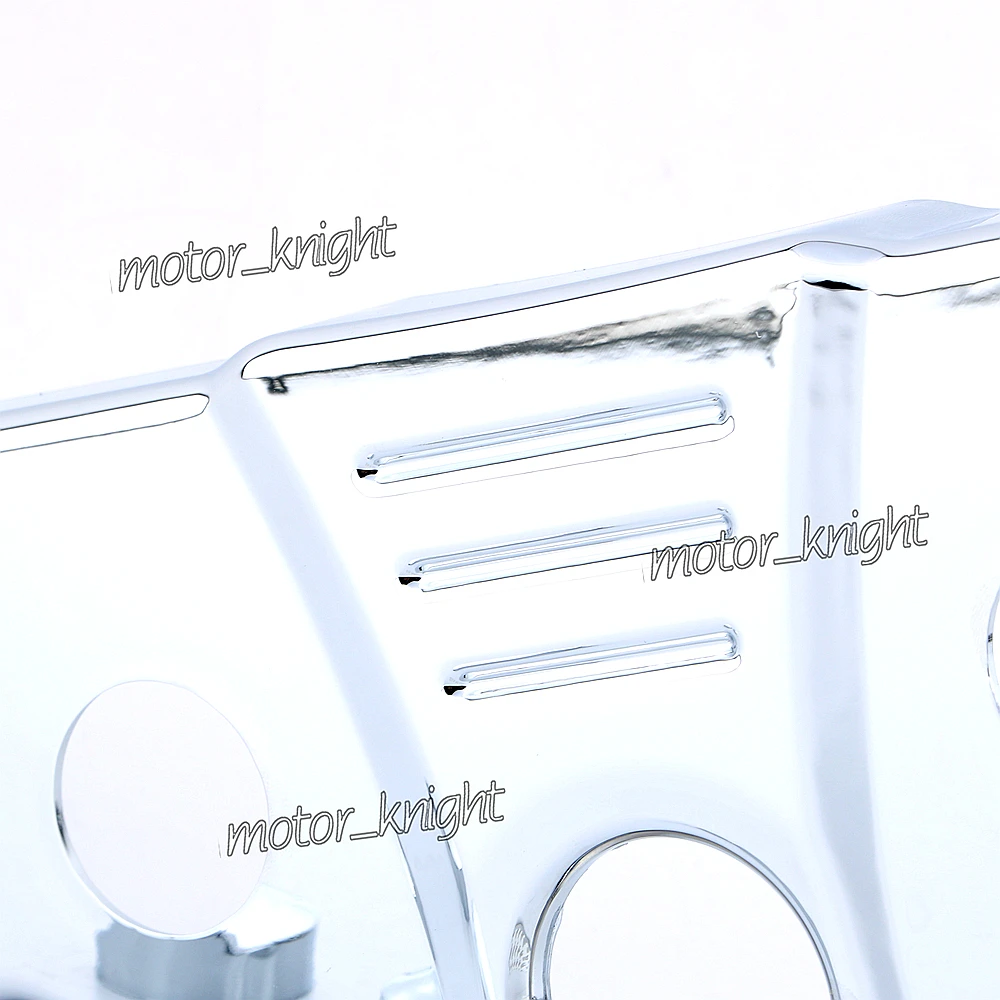 Хром ABS передняя вилка опускание тройной дерево верхний зажим Крышка для Honda 2003 2009