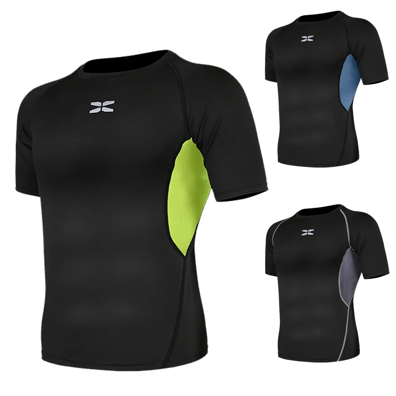 Компрессионная майка с длинным рукавом мужская быстросохнущая футболка для
