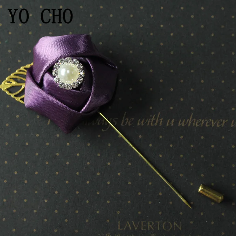 Йо Чо белая розовая роза бутоньерка для жениха мужчин свадьбы булавка цветы
