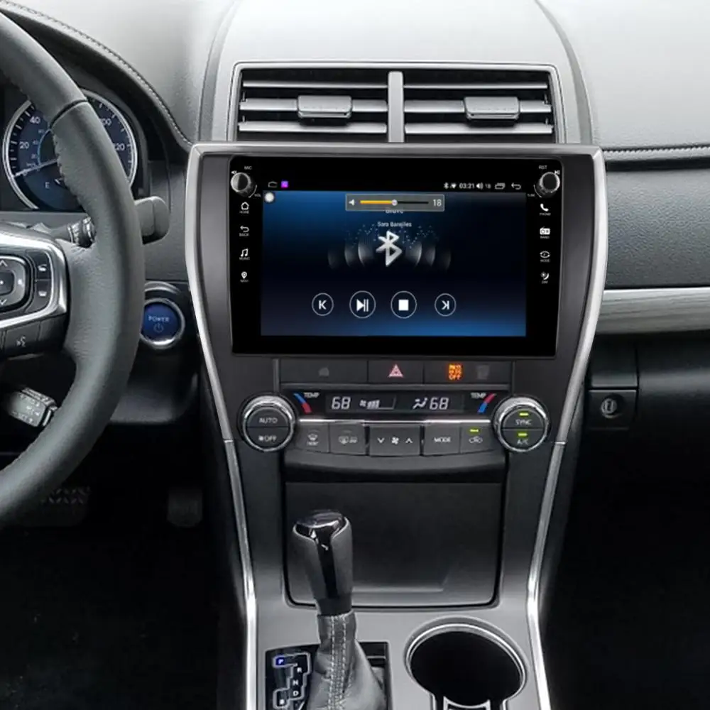구매 9 인치 2 딘 라디오 안드로이드 10 오토 라디오 오디오 멀티미디어 헤드 유닛 4G 무선 카플레이, 토요타 캠리 2015 2017 미국 버전
