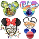 Виниловая наклейка на одежду, с изображением головы Микки Мауса