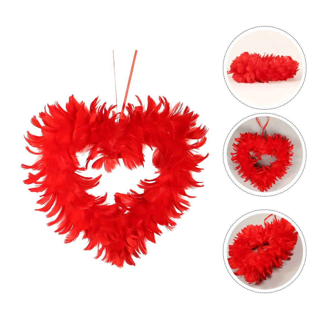 

1pc Romantic Valentine's Day Decor Feathers Garland Hanging Decor Garland Decor