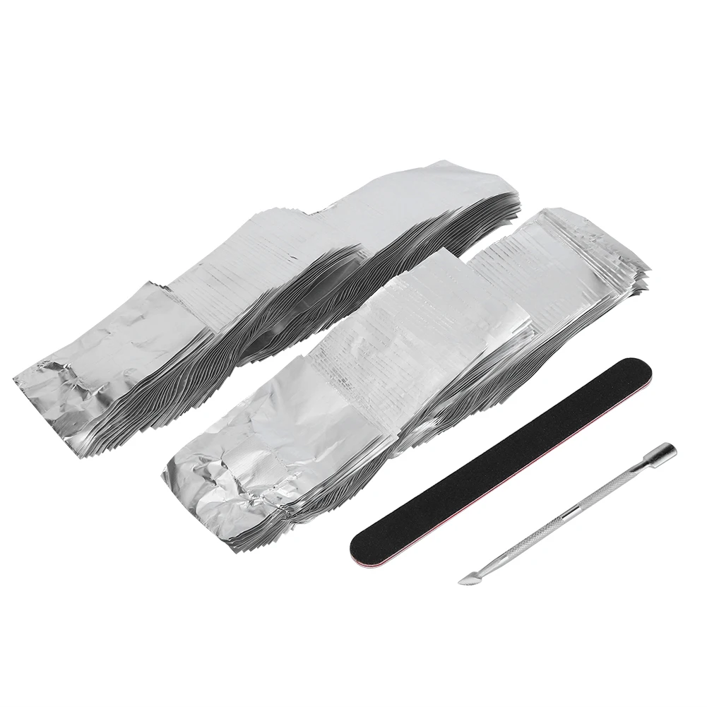 200pcs Nail Gel Removal Foil Nail Art Cleaning Wraps Foil Manicure Tool(200pcs )