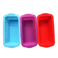 diy silicone cake mold baking accessories rectangular toast pan home kitchen tools bread mold