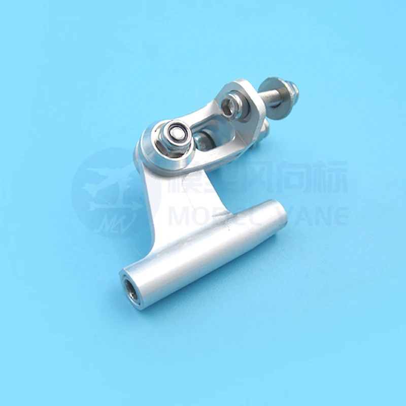 Soporte de eje de 3,18mm, aleaci&oacute;n de aluminio, montaje de ejes traseros de Metal para barcos teledirigidos, piezas DIY, 1 ud.-1