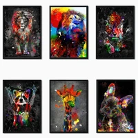 brand new 5d modern abstract colorful lions picture diamond painting cross stitch art full drill embroidery living room decor
