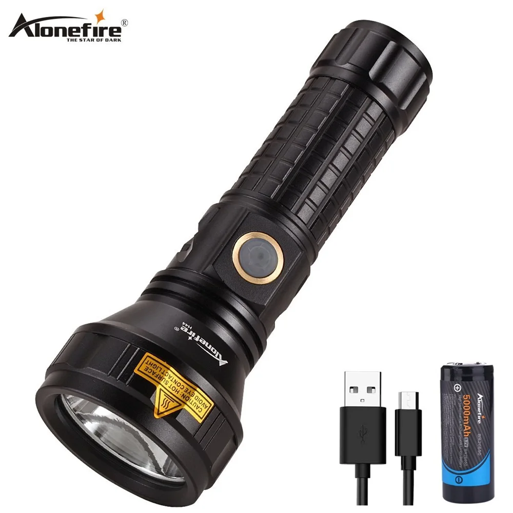 Сверхмощный светодиодный фонарик Alonefire H44 SST20 тактический с USB-зарядкой